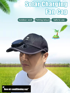 Adult Solar Charging Fan Hat Sun Shade Sunscreen Monogrammed Hat Summer Casual Fan Hat