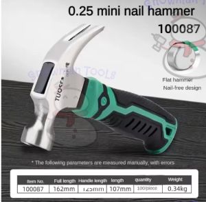 TUOSEN Multi functional Nail Hammer Fibre Claw Hammers Woodworking Metal Besi Screw Nails Penukul Paku Besi Kayu Tools Multifunctional Professional Hammer Construction Tools Claw Hammer Work Tools Hardware Hand Geology Accessories Novelty Tool