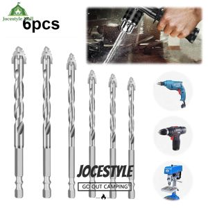 [Jocestyle Mall] 6PCS Hard Alloy Sawtooth Drill Bit Four-Edge Eccentric High-Strength