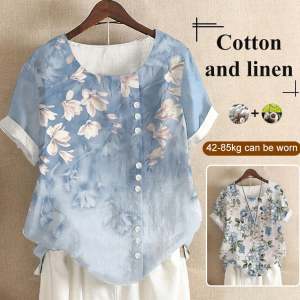 Short Sleeve Womens Fashion Printed TShirt Summer Loose Casual Shirt