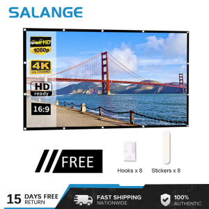 Salange Projection Screen Portable Projector screen 100 inch 120 inch 150 inch 16:9Outdoor Movie Screen For Travel Home Theater