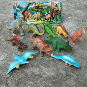 Mainan Hewan DINO Isi 10 pcs TS 03 Living Dinosaurus Kemasan Kantong | Mainan Edukasi Binatang DINOSAURUS Berbagai Macam Dino Murah | Mainan Anak Hewan Dino Binatang Liar Isi Banyak Murah