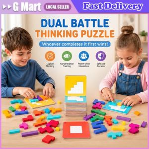 Montessori Magic Block Puzzle Toy Spatial Logical Thinking Training Game Rainbow Stacking Blocks Math Educational Toys for Child