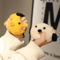 JOJO CASTLE Soft Squishy Plush Toy Stress Relief Keychain Cute Huggable Companion Doll Pendant. 