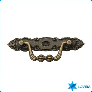 Bronze Color Classical Vintage Retro Carving Drawer Handle Cabinet Furniture Handle 1Pc