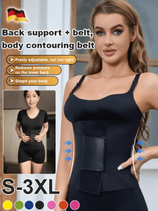 Shapewear Belt Adjustable Size Body Belt Body Sculpting Ergonomics Lumbar Support Back Pain Elasticity