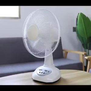 Solar fan DC fan dual with strong wind silent shaking head fan Living room dining room outdoor can charge mobile phone