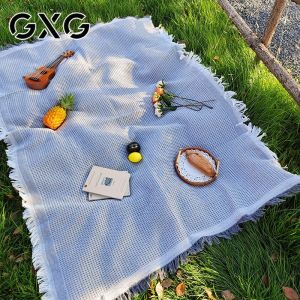 Picnic Throw Blankets Simple Outdoor Picnic Mat Comportable Soft Blankets