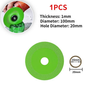 3pcs 100mm Glass Cutting Disc Ceramic Jade Wine Bottle Polishing Diamond Ultra-thin Saw Blade Sharp Brazing Without Chipping