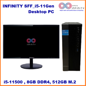 INFINITY SFF i5-11Gen desktop 8GB DDR4 512GB M.2 SSD windows 11 with INFINITY 24 " IPS LED Monitor full set PROMO [ brand new ]