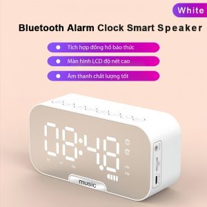Loa Bluetooth Mini Q5 Kèm Đồng Hồ Điện Tử Màn Hình Số Rõ Nét Bass Mạnh Để Bàn Gọn Gàng