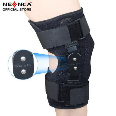 NEENCA Professional Hinged Knee Brace Medical Knee Support with Removable Dual Side Stabilizers for Knee Pain Arthritis Meniscus Tear Swollen Injury Recovery Joint Pain Relief ACL