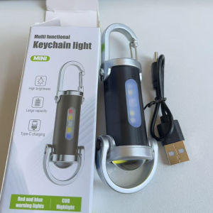VIVOLILV Keychain Light Rechargeable Mini Keychain Flashlight Multifunctional Portable Super Light For Outdoor Safety Emergency Hiking Work Camping Outdoor LED Light