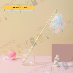 Candy Cat Teaser Stick | Mainan Kucing Teaser Candy | 猫咪逗猫棒羽毛铃铛玩具