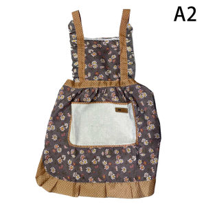 🔥🔥🔥NineOne Peony Cotton Canvas Floral For WomenS Kitchen Oilproof Apron With Pockets And Adjustable Waist Belt Waterproof Sleeveless Bib Apron