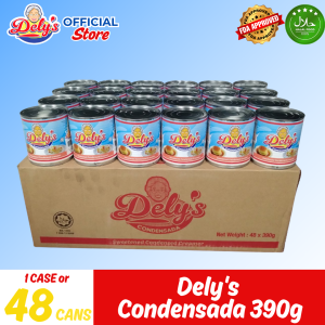 Delys Condensada Condensed Milk 390G 1 CASE – Condense Leche Flan Yema Pastillas Salad Dessert Negosyo Affordable Halal Certified Baking FDA Approved Halo-Halo Shakes Graham Creamy Delicious Dairy Bake Sweet