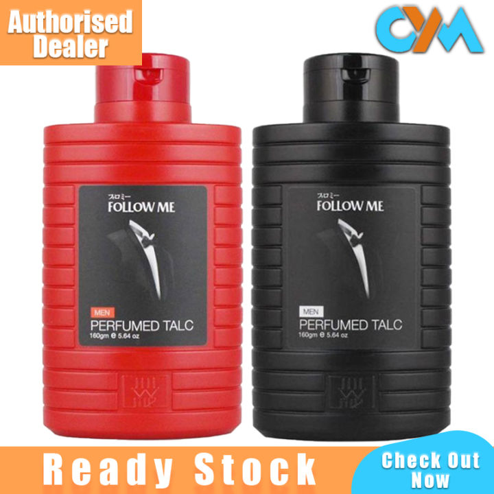 Follow ME Perfumed Talc Black Red 160g Body Powder Red Black
