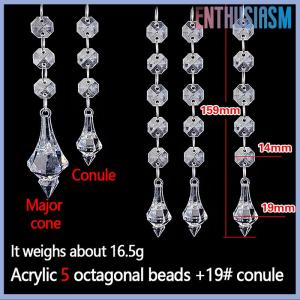 【Enthusiasm】🌟🌟【Hot Sale】🎈 10ชิ้นโคมระย้าลูกปัดคริสตัลอะคริลิคห้อยพวงมาลัยสำหรับงานปาร์ตี้งานแต่งงานตกแต่งโต๊ะกลางม่าน DIY