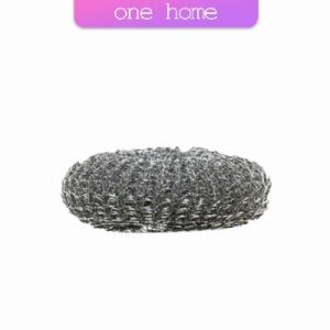 ฝอยขัดหม้อสแตนเลส ขัดกะทะ ที่จับสามารถใส่น้ำยาล้างจานได้   Dishwashing brush