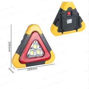 LED Emergency Light Rechargeable Warning Light Portable Outdoor Car Use Strong Brightness Flood Lamp