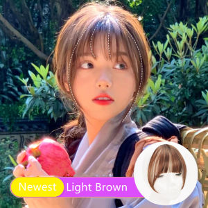 TSE Air Bangs Wig Fresh Bangs Real Hair Wig Air Bangs Straight Bangs Fake Mini Thin Bangs SW69