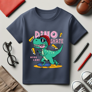 Baju Kaos Distro Anak Laki Laki Karakter Dinosaurus Lucu Import 1 - 10 Tahun - Hypelane - DTF2