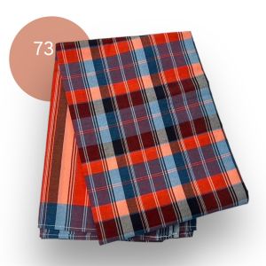 ผ้าขาวม้าบ้านไร่ ฝ้ายผสม กว้าง90x200 เย็บแล้ว สีสดสวย