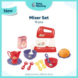 Babymommy👶Pretend Cleaning Play Set Vacuum Kitchen Play Set Kids Kitchen Basin Toaster Bread Maker Mixer Present