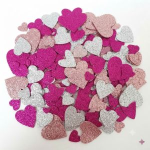 (Link 1)Trái tim xốp nhũ kim tuyến nhiều màu sắc cắt sẵn Nguyên liệu làm đồ handmade đồ thủ côngDIY.