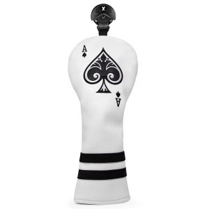 Gậy đánh Golf headcovers Spade một cho trình điều khiển Fairway lai gỗ Khăn trùm đầu lưỡi Putter vồ Putter bao gồm sắt Câu lạc bộ headcover một