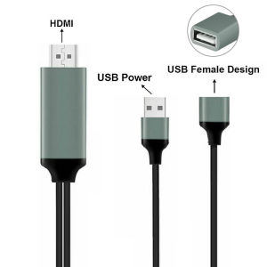 Smartphone to HDMI Projection Cable 1080P Phone to TV Mirroring Compatible with Smartphone/Tablet