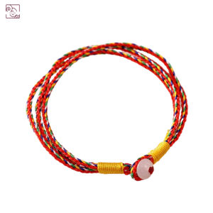 Vòng Tay Ngũ Sắc Tây Tạng Trì Chú - Vòng Tay Chỉ Đỏ May Mắn Phong Thủy Hanmade cân bằng ngũ hành có khóa cài