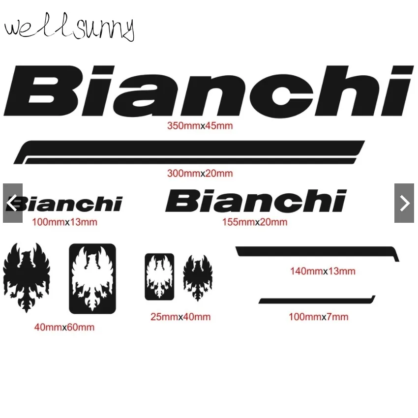 Bianchi stickers hot sale road bike