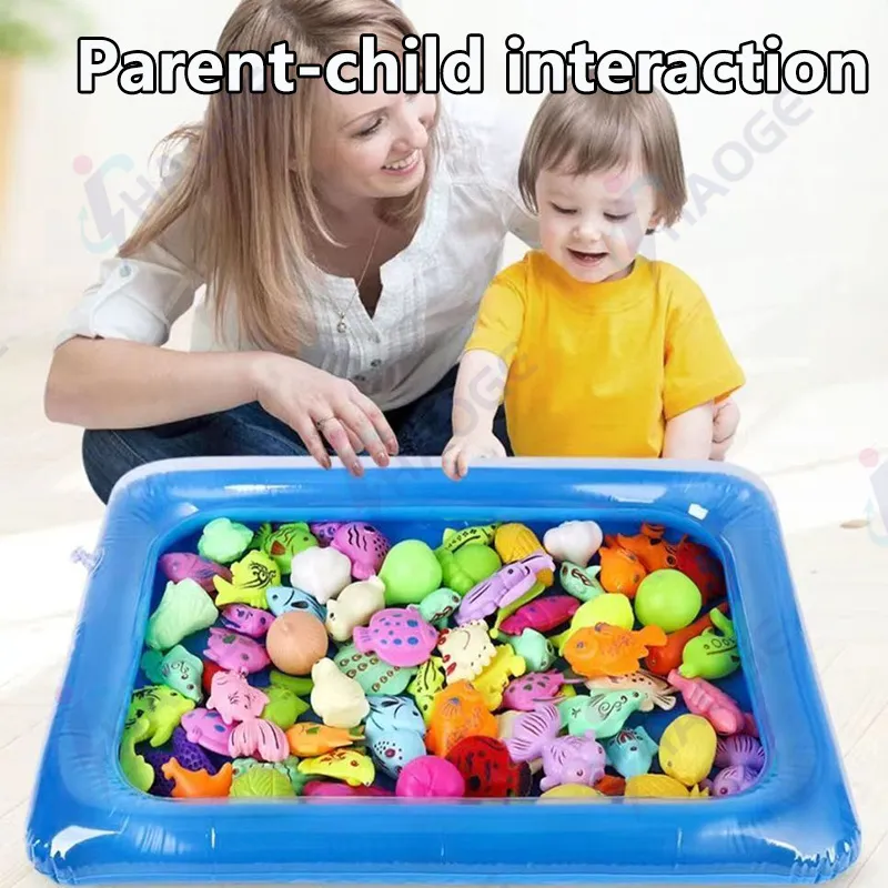Cheap Children's Early Education Magnetic Fishing Game Water Toy