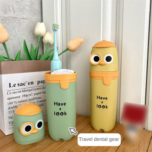 VIVOLILV 1/2pcs Creative Cartoon Toothbrush Box Travel Toothbrush Cup Portable And Durable PP Food Grade Material Childrens And Students Toiletries
