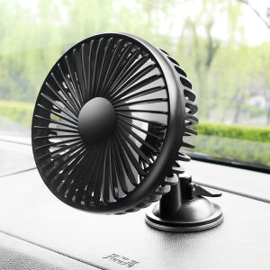 Máy làm mát ô tô quạt điều hòa cho ô tô quạt điện máy đôi mini xoay 360  độ quạt đôi chạy điện usb dùng nguồn điện 12V hoặc 24V