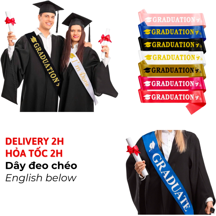 Dây Đeo Chéo Lễ Tốt Nghiệp Graduation Sash LTN28 | Lazada.vn