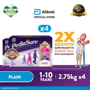Pediasure Peptigro Plain 2.75kg x4 (Child Nutrition Supplement for Growth)