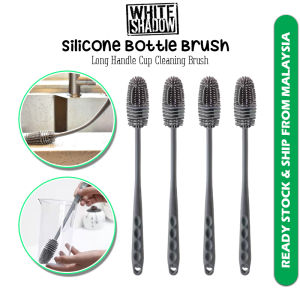Long Handle Bottle Brush Silicone Cup Brush Water Bottle Cleaning Brush 水瓶刷子 Berus Botol Air - KW44