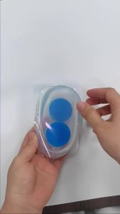 [Free Shipping] Silicone half insole transparent heel pad heel cushion half size insole height-increasing insole silicone heel pad