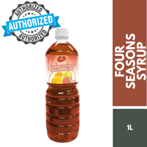 Injoy Four Seasons Flavored Syrup 1L (1.3Kg) x3 Bundle - Refreshing Tropical Blend for Milk Tea Cocktails & Desserts
