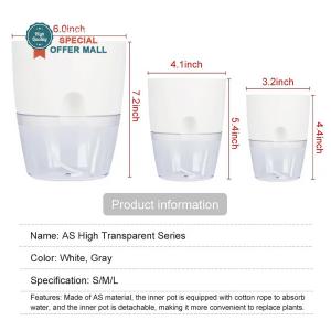 【Special Offer】Convenient Gardening Aid - Japan Original Automatic Water Absorbing Garden Pot - Thickened Planters for Indoor Plants (Essential Plant Pot)