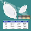 LED Ultrathin Recessed Pin Lights Panel Ceiling Light Downlight  White/Warm/3 Color  Company Restaurant Living Room Aisle Light  JLADELIGHT. 