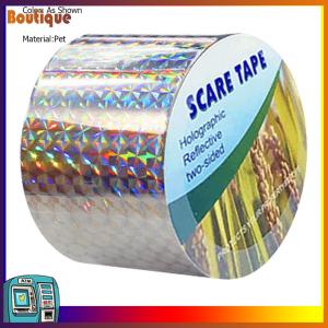 2.4cmx50m/4.8cmx50m Reflective Scare Tape Ribbon To Stop Damage Roosting Mess Bird Repellent Ribbon Bird Deterrent Tape
