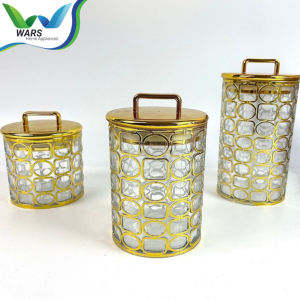WARS Toples Mewah Akrilik Kedap Udara Gold Isi 3 Pcs