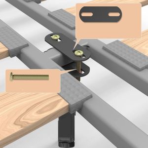 25cm Adjustable Metal Bed Frame Support Legs Furniture Legs Telescopic Foundation Bed Legs T-Shaped