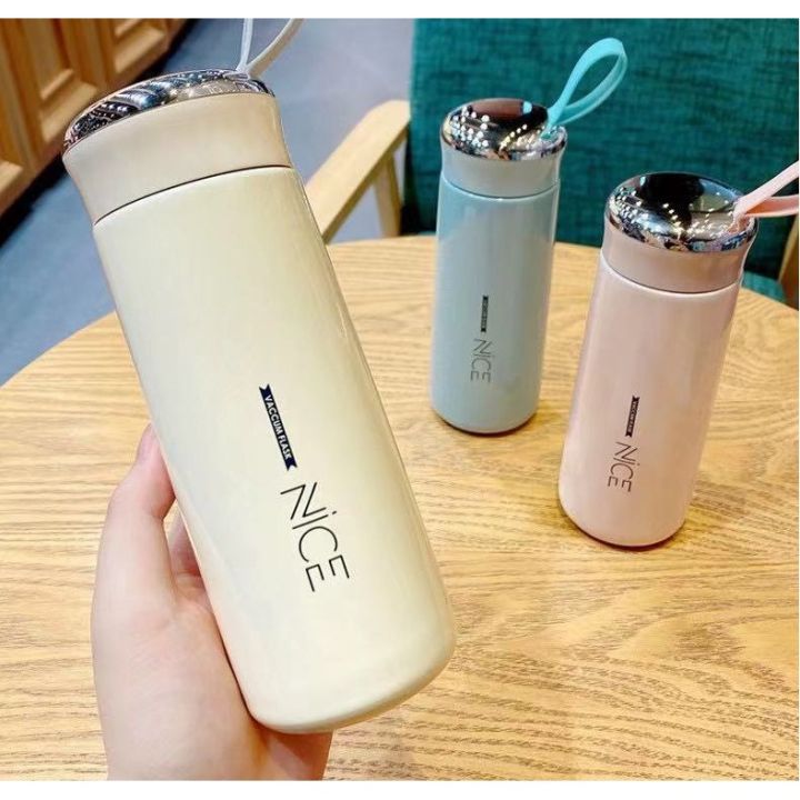 Nice Tumbler Vacuum Flask 400ml Glass Bottle Tea Cup Thermos Mug Sports  Cold Water Office Lazada PH