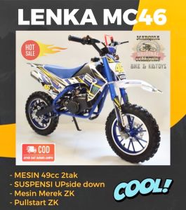 Motor Anak Mini Trail Lenka MC 46 50cc Single Disc Brake Promo Murah Terbaru