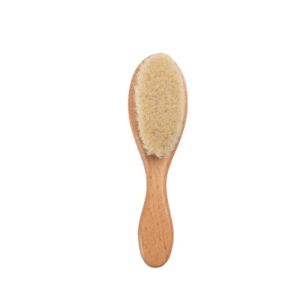 Goat Wool Wooden Baby Hairbrush Baby Brush Sikat Rambut Bayi 宝宝梳子
