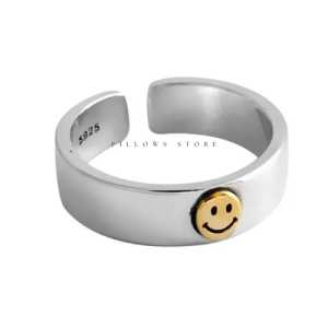 Cincin Smile Korean Adellina Open Ring Retro | Fillows Aksesoris
